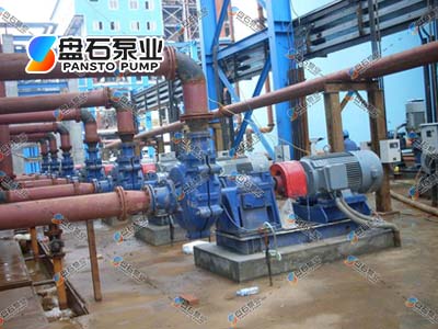 電廠工礦渣漿泵使用現(xiàn)場(chǎng)(圖1)
